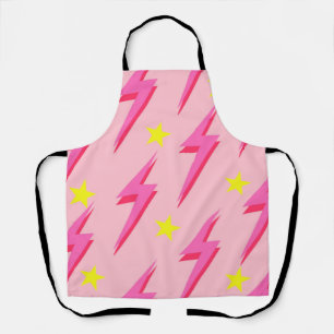Tablier Tabard Foudre Rose pour un Style de Cuisine Audaci