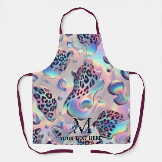Tablier Tabard Imprimé Léopard Opale Glamour Féminin (Recto)