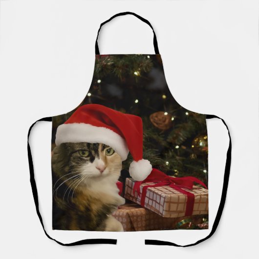 Tablier Tabard Kitty Santa Calicot (Recto)
