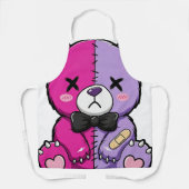 Tablier Tabard Ourson Gothique Pastel Mignon Effrayant (Recto)