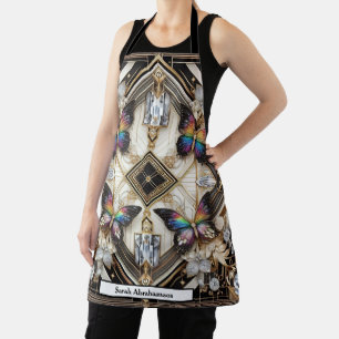 Tablier Tabard Papillon Arc-en-ciel Art Déco Féminin