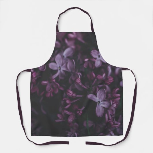 Tablier Tabard Rêverie de Lilas de Minuit (Recto)
