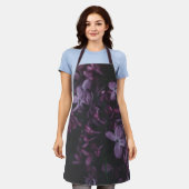 Tablier Tabard Rêverie de Lilas de Minuit (Porté)