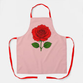 Tablier Tabard Rose Rouge (Recto)