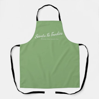 Tablier Tabard Sage avec logo Santa Fe Foodies