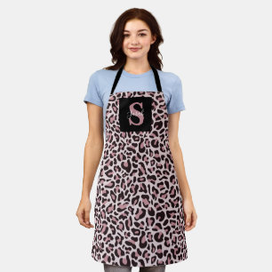 Tablier Tabard tendance monogramme impression léopard or r