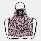 Tablier Tabard tendance monogramme impression léopard or r (Recto)