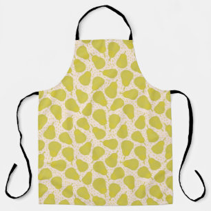 Tablier Tabard tout en Imprimé Poire Verte