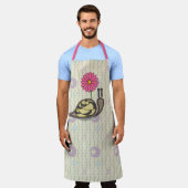 Tablier Tabard tout-imprimé Sadie l'escargot (Porté)