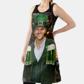 Tablier Tabardier impression intégrale bière verte irlanda (Insitu)