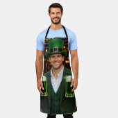 Tablier Tabardier impression intégrale bière verte irlanda (Porté)