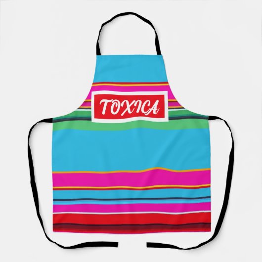 Tablier Tabardier Imprimé Mexicain Toxica (Recto)
