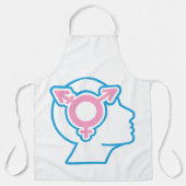 Tablier Tabardre symbole de fierté trans (Recto)