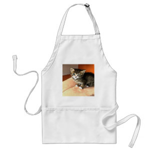 Tablier Tabby Cat Kitten Portrait pour animaux