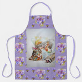 Tablier Tabby Chat Cute Aquarelle Chats animal animal tabb (Recto)