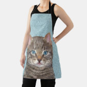 Tablier Tabby Gris Peinture Chat - Cute Original Art Chat (Insitu)