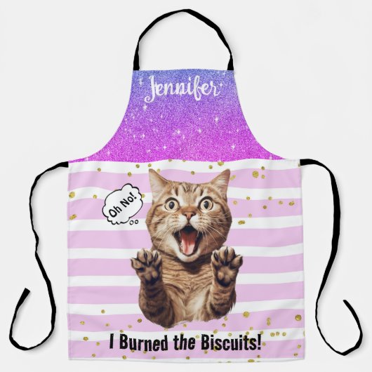 Tablier Tabby tabby personnalisé tabby tabby tabon (Recto)