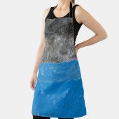 Tablier Tableau abstrait bleu et blanc (Insitu)