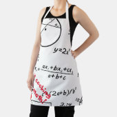Tablier Tableau blanc de maths amour cuisine et maths (Insitu)