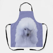 Tablier Tableau blanc standard de caniche - Art original d (Recto)