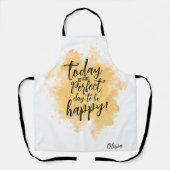 Tablier Tableaux de devis personnalisés, Jour parfait pour (Recto)