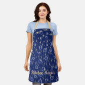 Tablier Tableaux et bulles en chute sur toute l'impression (Porté)