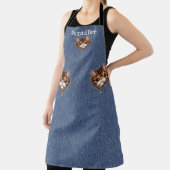 Tablier Tablette Cute Nez Tabby Chat Tout-En-Dessus (Insitu)