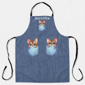 Tablier Tablette Cute Pocket Tabby Chat Tout-En-Dessus Imp (Recto)