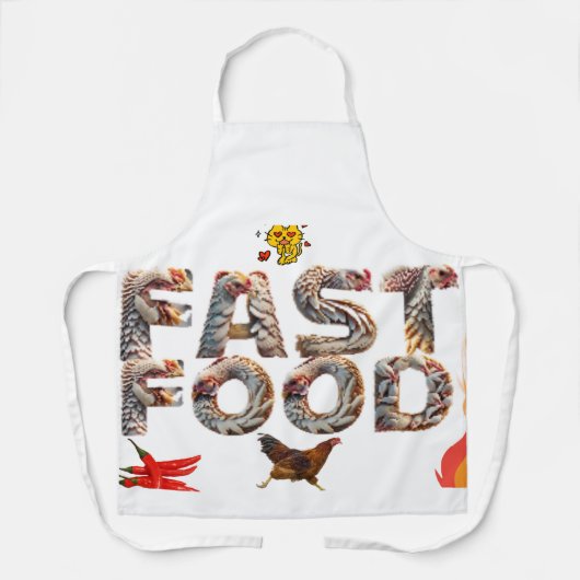 Tablier “Tablier de Course de Fast Food – Édition Évasion (Recto)