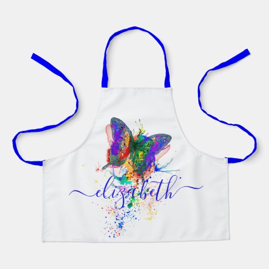 Tablier Tache de papillon personnalisée (Recto)
