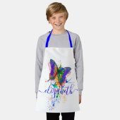 Tablier Tache de papillon personnalisée (Porté)