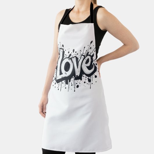Tablier Tag d'amour monochrome (Insitu)