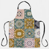 Tablier Talavera Indian : Patchwork, Ethnic Mosaic. (Recto)