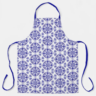 Tablier Talavera Trois Bleu et Blanc