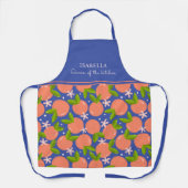 Tablier Tangérine personnalisée Motif moderne agrumes tabl (Recto)