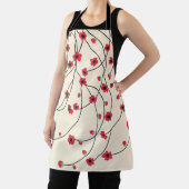 Tablier Tangled in Bloom Crimson Red Warm Vanilla  (Insitu)