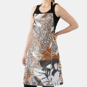 Tablier Tapa tissu tribal de style hawaïen abstrait patchw (Insitu)