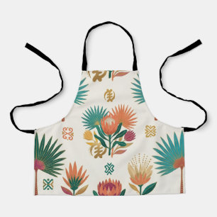 Tablier Tapisserie Tropicale de l'Oasis Doré pour Dessous 