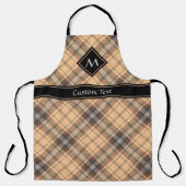 Tablier Tartan beige et Brown (Recto)