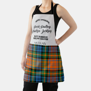 Tablier Tartan Clan Murray Orange Vert Chef Plaid