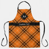 Tablier Tartan orange d'Halloween (Recto)