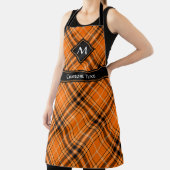 Tablier Tartan orange d'Halloween (Insitu)