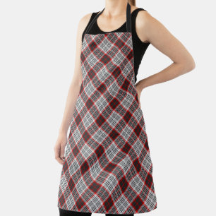 Tablier Tartan Plaid de la ville d'Édimbourg Bleu Rouge