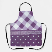 Tablier Tartan pourpre Posh Plaid (Recto)