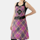 Tablier Tartan rose, or et bleu (Insitu)