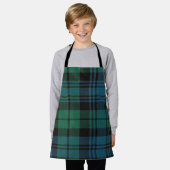 Tablier Tartan Tout-Sur-Imprimé, Petit 24"x20" (Porté)