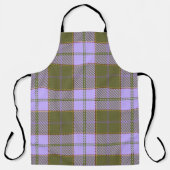 Tablier Tartan vert et violet Plaid écossais sans fil Pa (Recto)