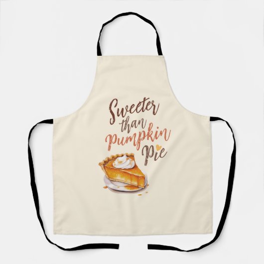 Tablier Tarte plus douce que Citrouille (Recto)