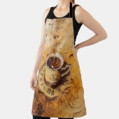 Tablier Tasse de café à l'horloge (Insitu)