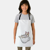 Tablier Tasse de thé de chat (Insitu)